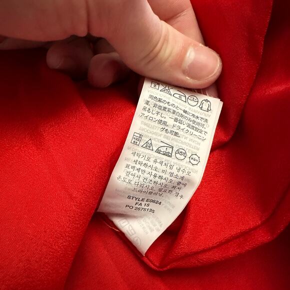 J.Crew Red Flounce Mini Skirt Women’s Size 2 Fit & Flare A-Line Hem - Picture 9 of 9